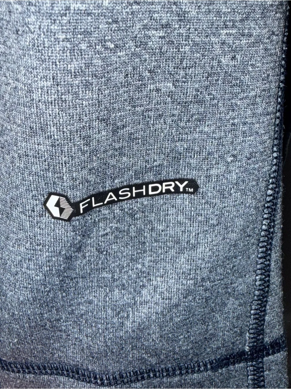 The North Face 1/4 Zip Pullover Men’s Size XL Gray And Blue Flash Dry